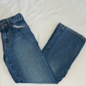 Children’s place medium wash bootcut sz 10 jeans with built in adjustable waist